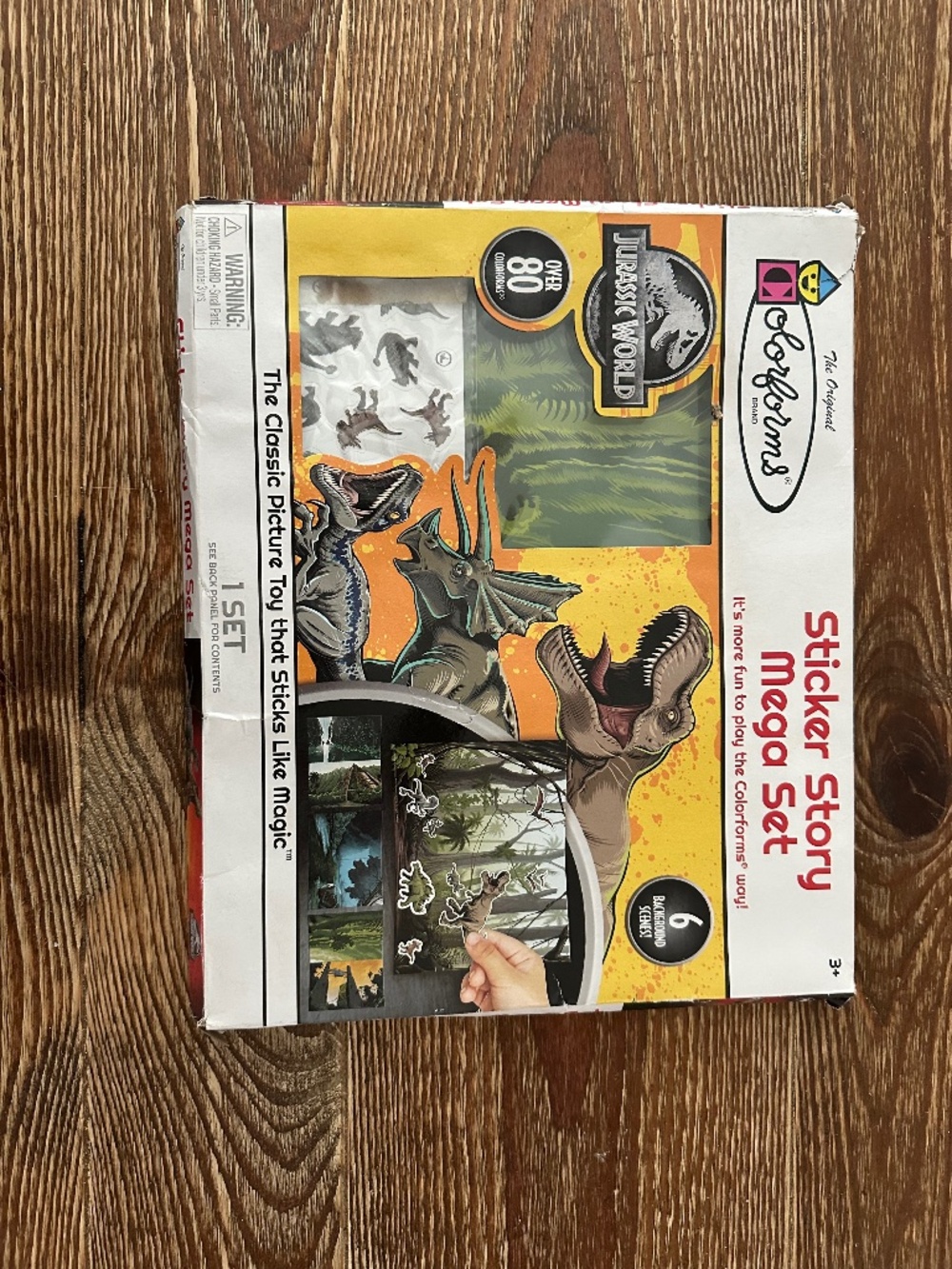 Colorforms Jurassic World Universal 6 Backgrounds 80 Colorforms New